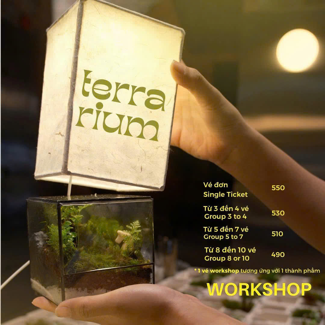 Workshop Terrarium - Nghệ Thuật Trồng Cây Trong Lồng Kính